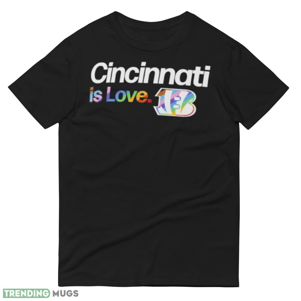 Cincinnati Bengals is love city pride team logo shirt Dark Shirt Cincinnati Bengals is love city pride team logo shirt Dark Shirt