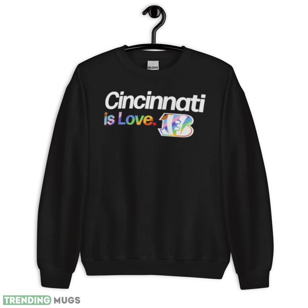 Cincinnati Bengals is love city pride team logo shirt - 18000 Unisex Heavy Blend Crewneck Sweatshirt Cincinnati Bengals is love city pride team logo shirt - 18000 Unisex Heavy Blend Crewneck Sweatshirt
