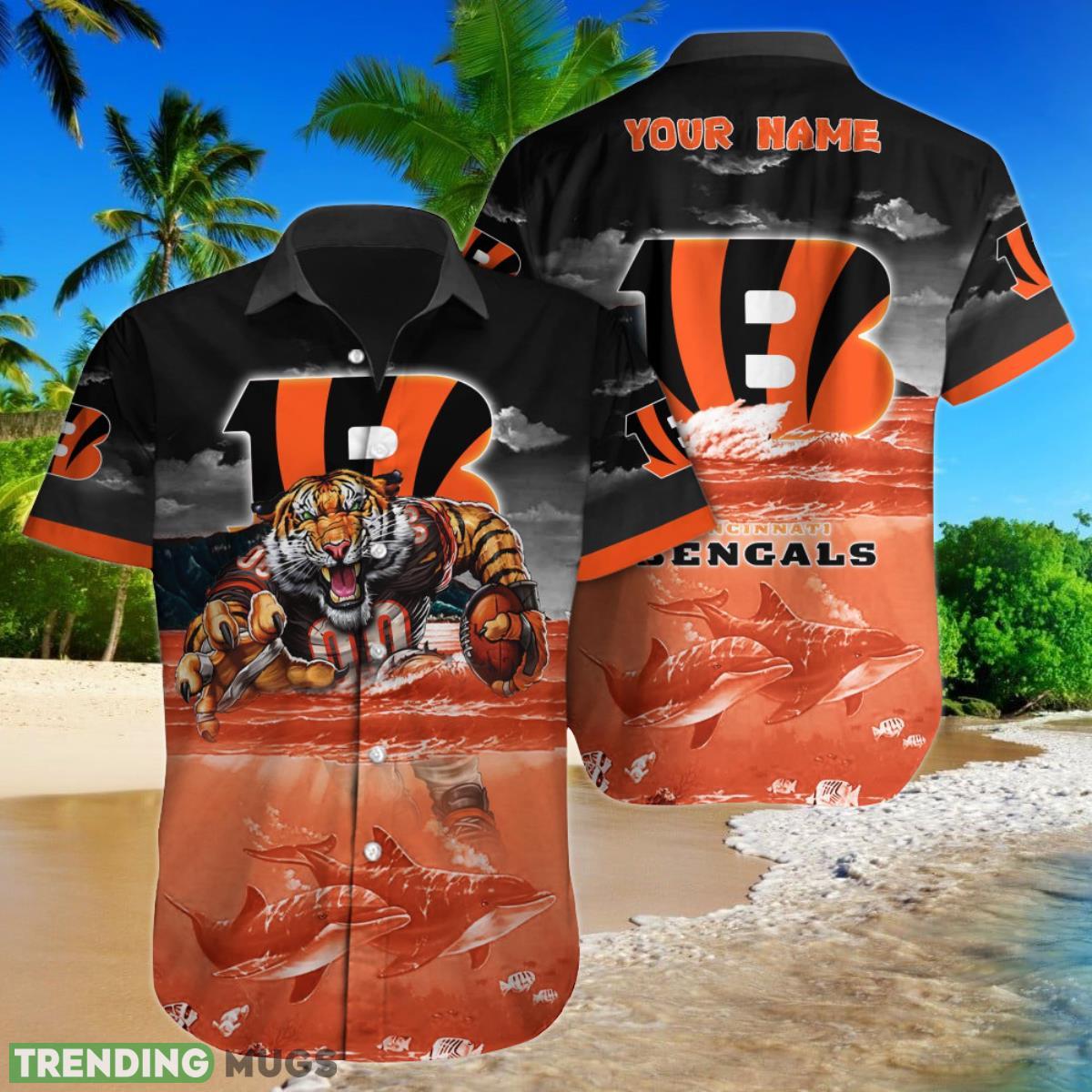 Cincinnati Bengals NFL Football Custom Name Hawaiian Shirt Best Gift For Men And Women Fans Product Photo 1
