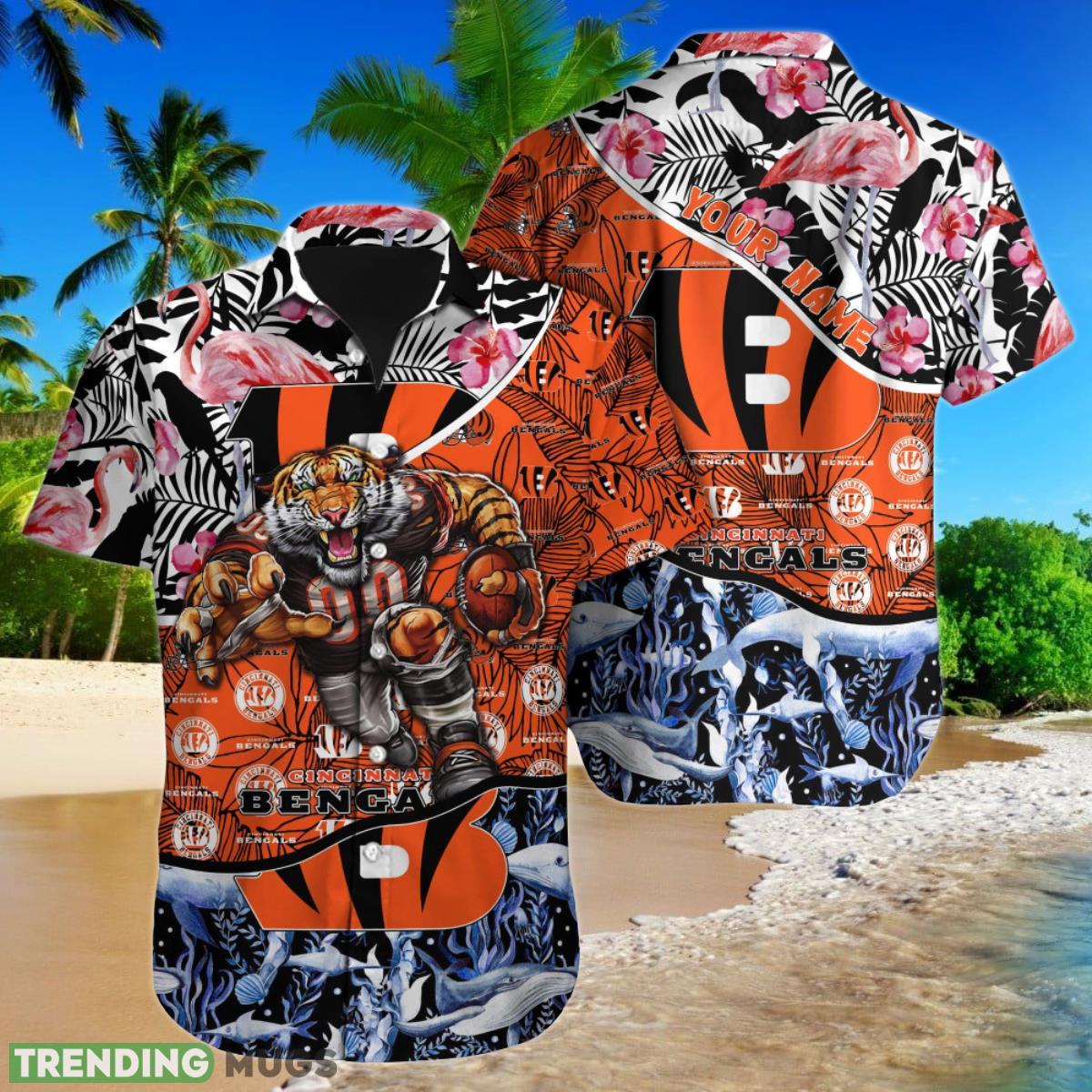 Cincinnati Bengals NFL Football Custom Name Hawaiian Shirt Ideal Gift For Real Fans Product Photo 1