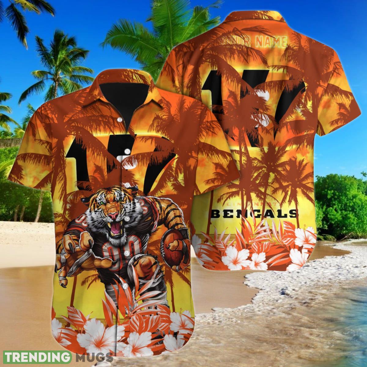 Cincinnati Bengals NFL Football Custom Name Hawaiian Shirt Special Gift For Men And Women Fans Product Photo 1