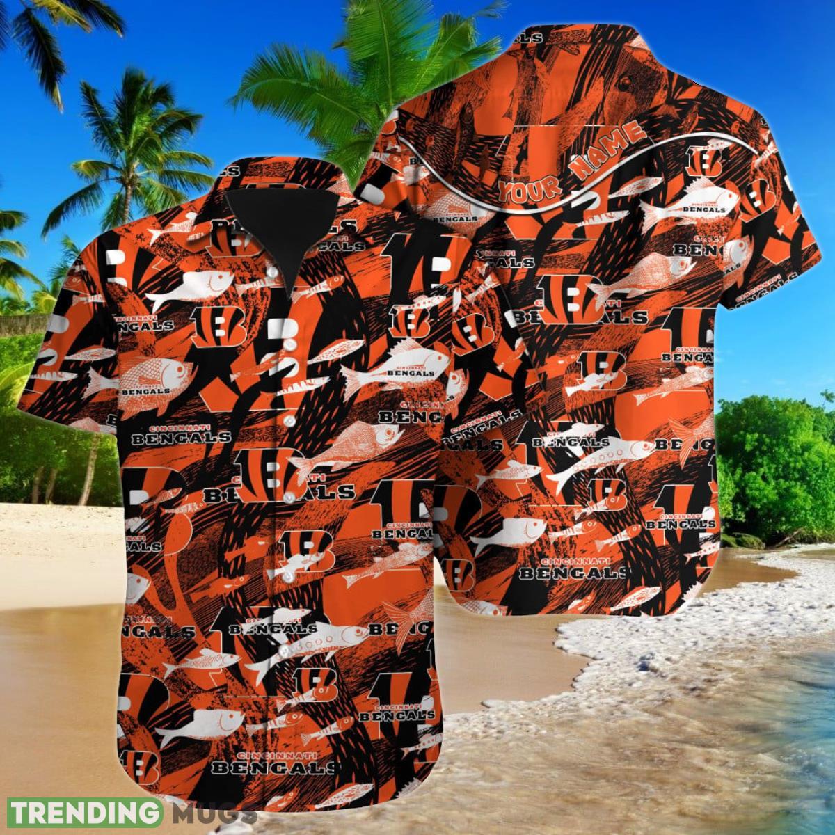 Cincinnati Bengals NFL Football Custom Name Hawaiian Shirt Special Gift For Real Fans Product Photo 1