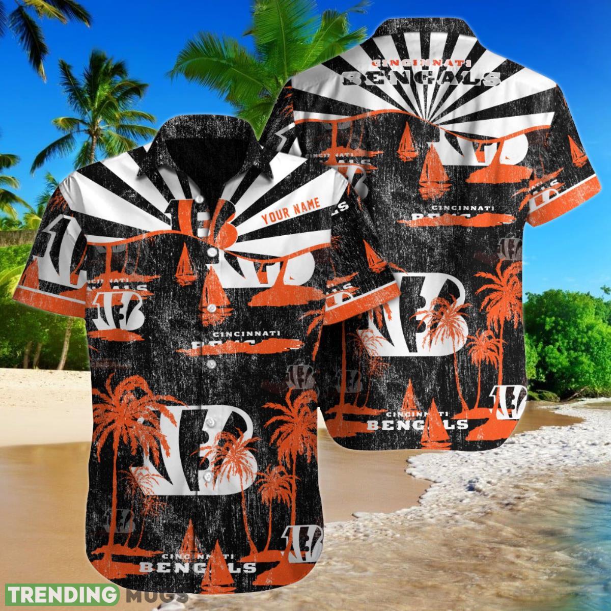 Cincinnati Bengals NFL Football Custom Name Hawaiian Shirt Unique Gift For Real Fans Product Photo 1 Cincinnati Bengals NFL Football Custom Name Hawaiian Shirt Unique Gift For Real Fans Product Photo 1