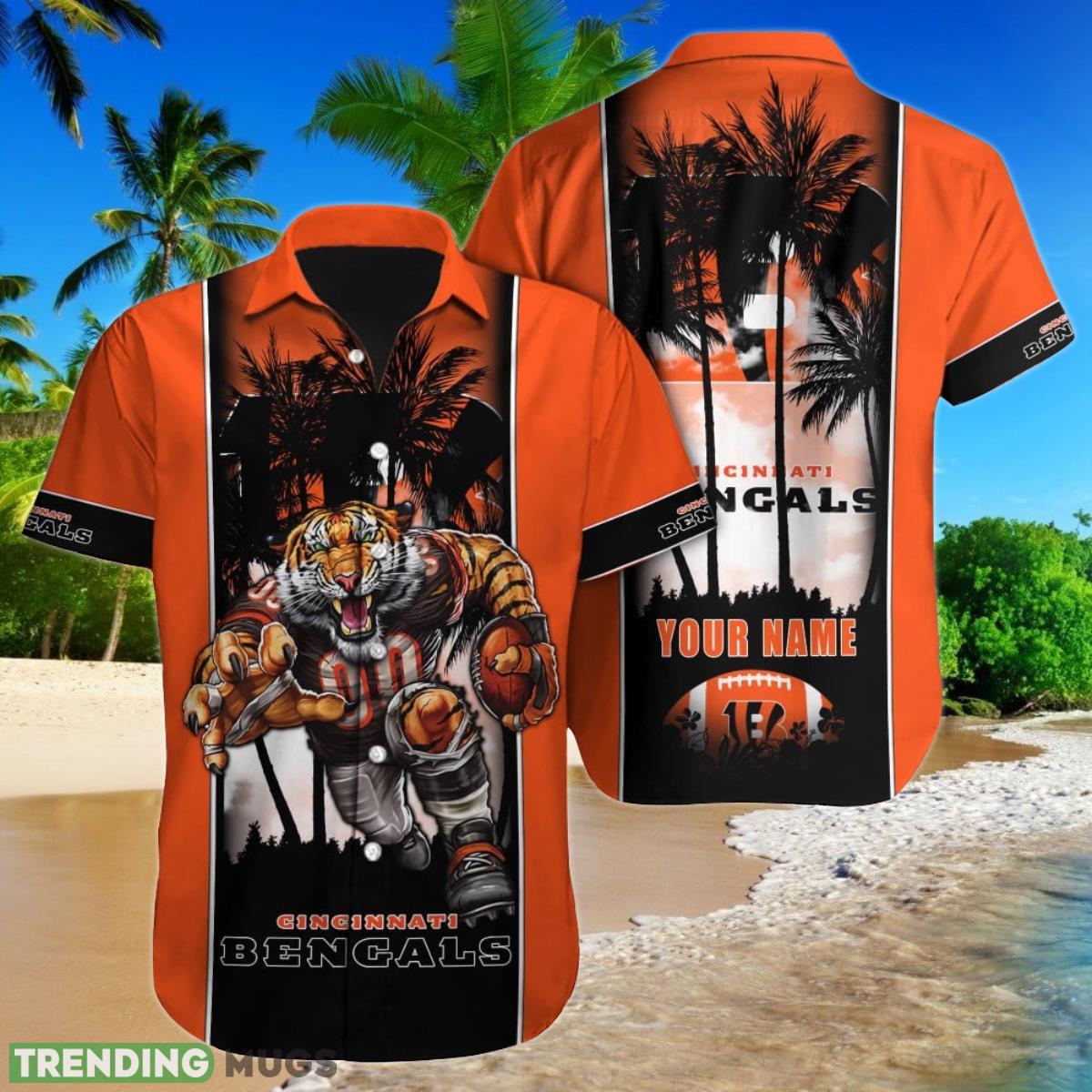 Cincinnati Bengals NFL Football Custom Name Hawaiian Shirt Unique Gigft For Fans Product Photo 1 Cincinnati Bengals NFL Football Custom Name Hawaiian Shirt Unique Gigft For Fans Product Photo 1