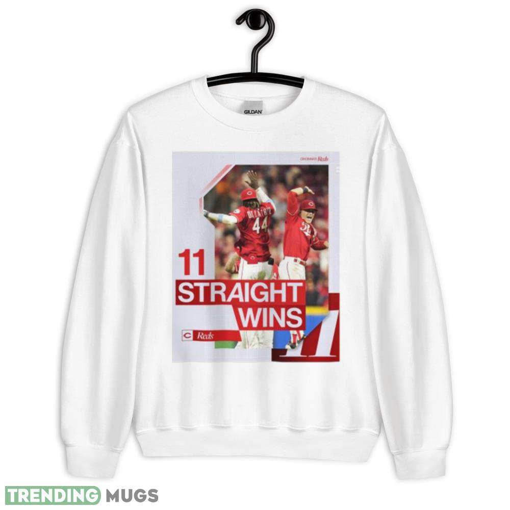 Cincinnati Reds 11 Straight Wins Shirt - 18000 Unisex Heavy Blend Crewneck Sweatshirt Cincinnati Reds 11 Straight Wins Shirt - 18000 Unisex Heavy Blend Crewneck Sweatshirt
