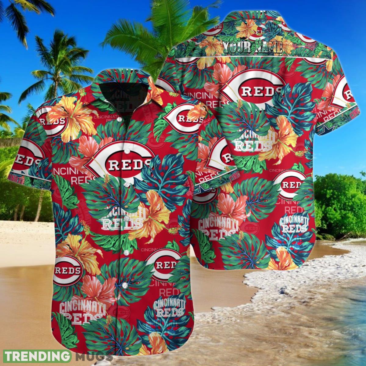 Cincinnati Reds MLB Custom Name Hawaiian Shirt For Men Women Best Gift For Fans Product Photo 1