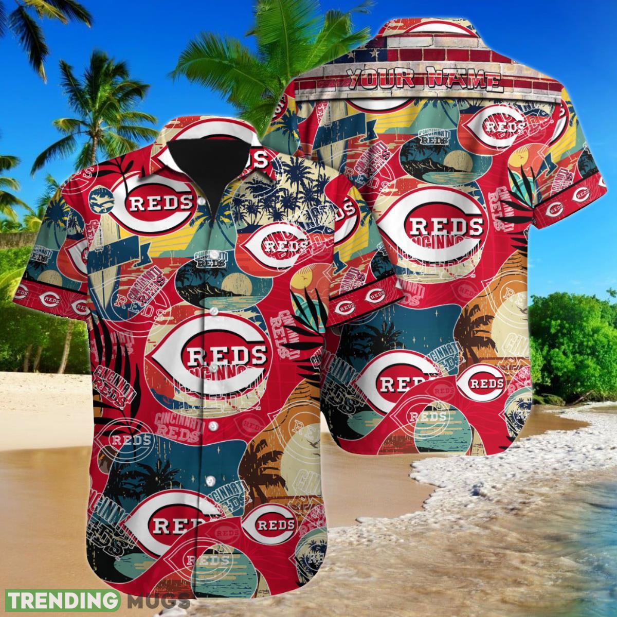 Cincinnati Reds MLB Custom Name Hawaiian Shirt For Men Women Gift For Fans Product Photo 1