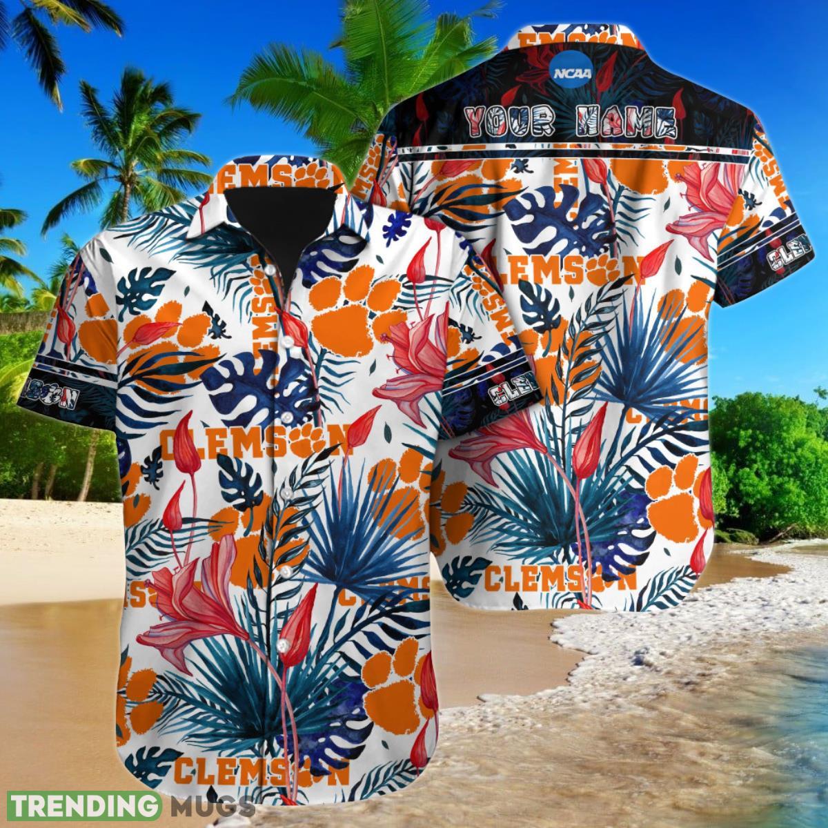 Clemson Tigers NCAA Custom Name Hawaiian Shirt For Men Women Ideal Gift For Fans Product Photo 1