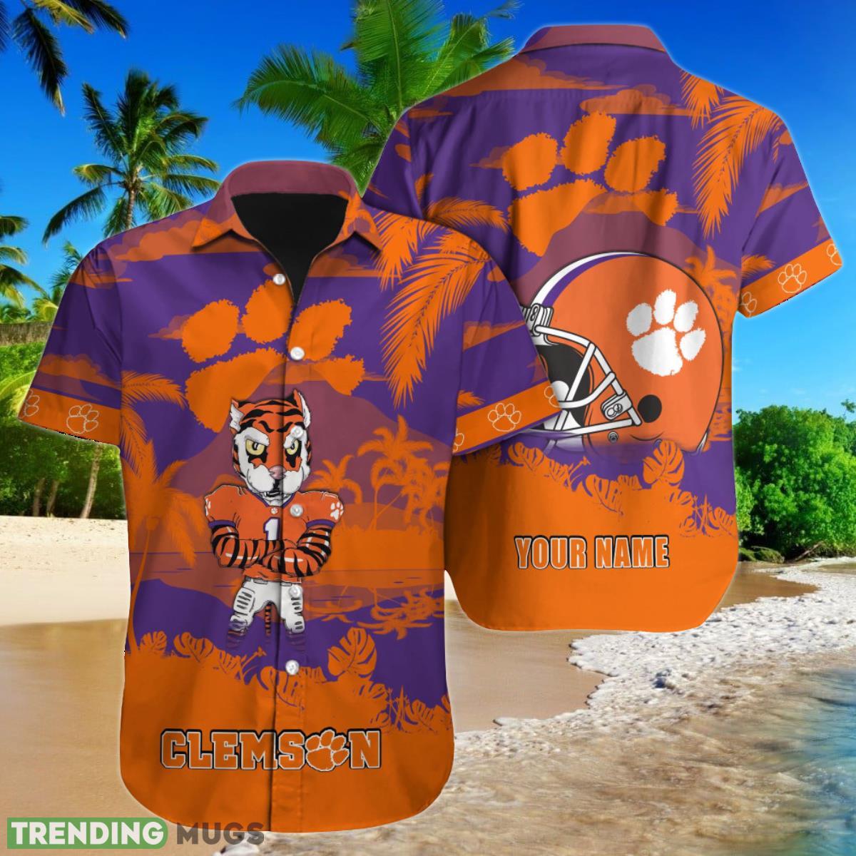 Clemson Tigers NCAA Custom Name Hawaiian Shirt For Men Women Unique Gift For Fans Product Photo 1