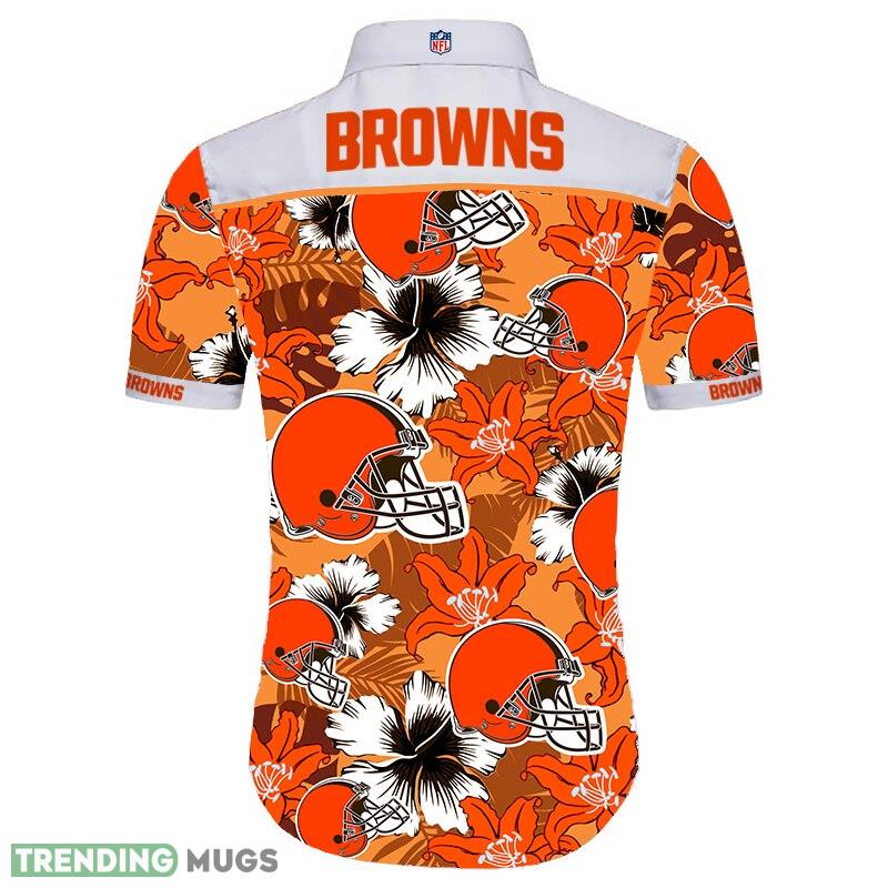 Cleveland Browns Hawaiian Shirt Flower Men And Women For Fans Hawaiian Shirt Cleveland Browns Hawaiian Shirt Flower Men And Women For Fans Hawaiian Shirt