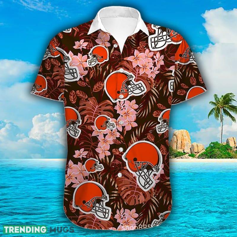 Cleveland Browns Hawaiian Shirts flower gift for fans Men And Women - Cleveland Browns Hawaiian Shirts flower gift for fans Men And Women Cleveland Browns Hawaiian Shirts flower gift for fans Men And Women - Cleveland Browns Hawaiian Shirts flower gift for fans Men And Women