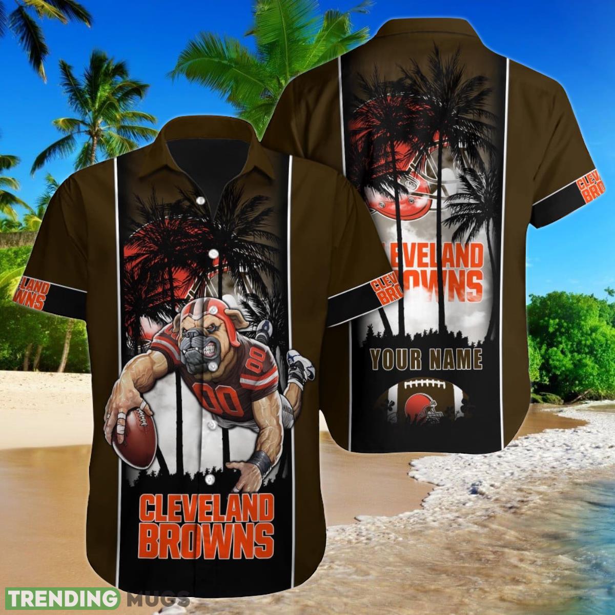 Cleveland Browns NFL Football Custom Name Hawaiian Shirt Best Gift For Fans Product Photo 1