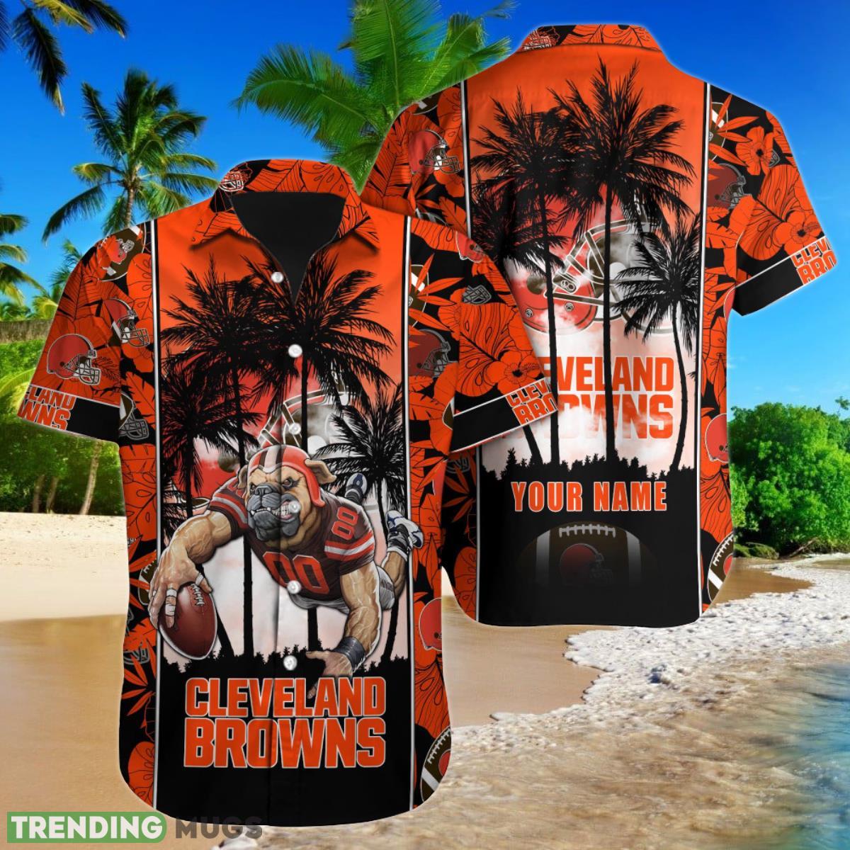 Cleveland Browns NFL Football Custom Name Hawaiian Shirt Ideal Gift For Real Fans Product Photo 1