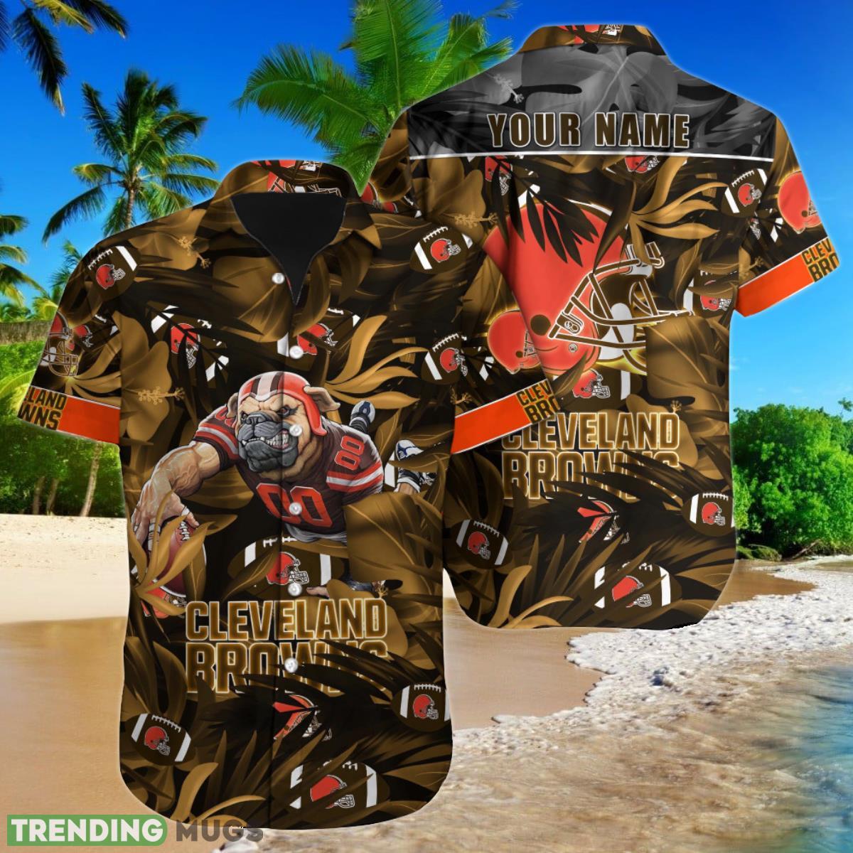 Cleveland Browns NFL Football Custom Name Hawaiian Shirt Special Gift For Fans Product Photo 1