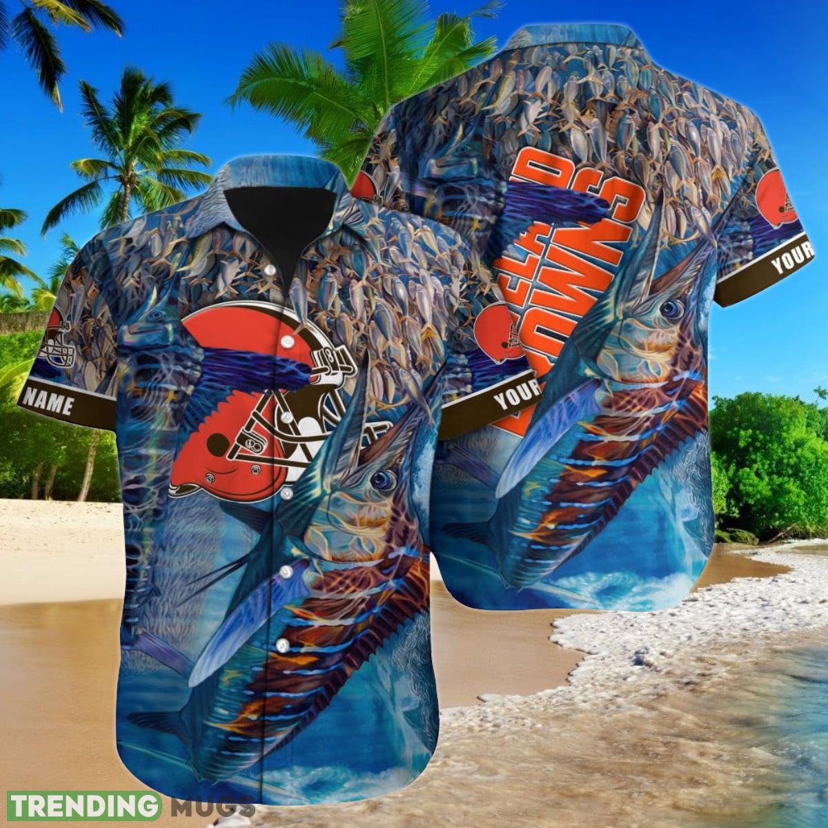 Cleveland Browns NFL Football Custom Name Hawaiian Shirt Special Gift For Loyal Fans Product Photo 1 Cleveland Browns NFL Football Custom Name Hawaiian Shirt Special Gift For Loyal Fans Product Photo 1