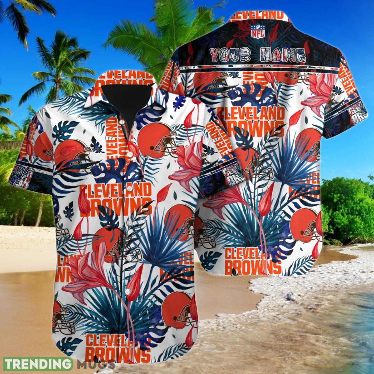 Cleveland Browns NFL Football Custom Name Hawaiian Shirt Special Gift For Real Fans Product Photo 1 Cleveland Browns NFL Football Custom Name Hawaiian Shirt Special Gift For Real Fans Product Photo 1