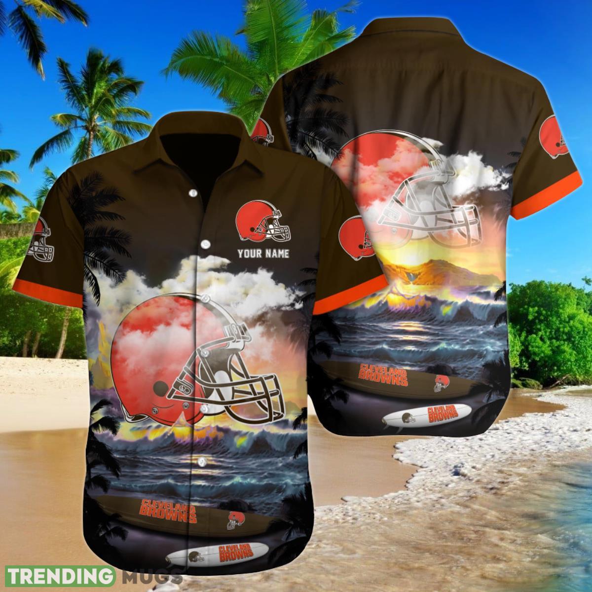 Cleveland Browns NFL Football Custom Name Hawaiian Shirt Style Gift For Real Fans Product Photo 1
