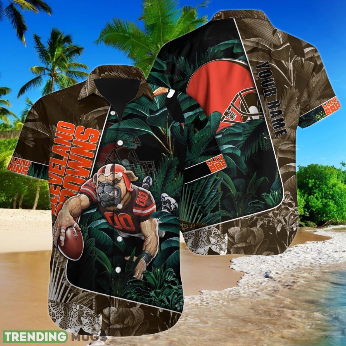 Cleveland Browns NFL Football Custom Name Hawaiian Shirt Unique Gift For Men And Women Fans Product Photo 1 Cleveland Browns NFL Football Custom Name Hawaiian Shirt Unique Gift For Men And Women Fans Product Photo 1