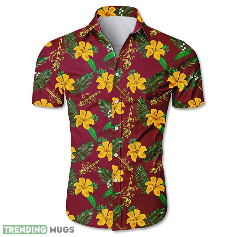 Cleveland Cavaliers Hawaiian shirt Flower Men And Women For Fans - Cleveland Cavaliers Hawaiian shirt Tropical Flower summer_1 Cleveland Cavaliers Hawaiian shirt Flower Men And Women For Fans - Cleveland Cavaliers Hawaiian shirt Tropical Flower summer_1