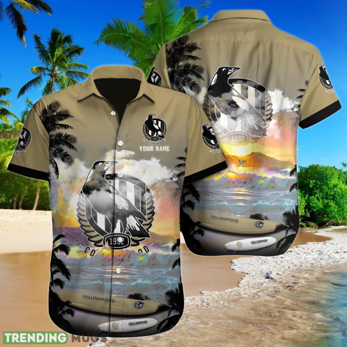 Collingwood Magpies AFL Custom Name Hawaiian Shirt For Men Women Gift For Fans Product Photo 1 Collingwood Magpies AFL Custom Name Hawaiian Shirt For Men Women Gift For Fans Product Photo 1