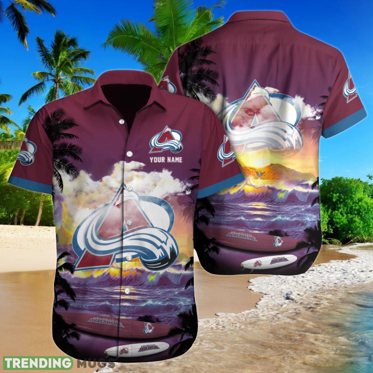 Colorado Avalanche NHL Custom Name Hawaiian Shirt For Men And Women Gift For Fans Product Photo 1