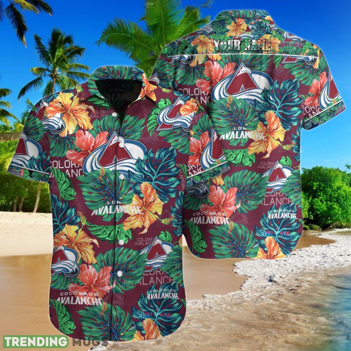Colorado Avalanche NHL Custom Name Hawaiian Shirt For Men Women Gift For Fans Product Photo 1