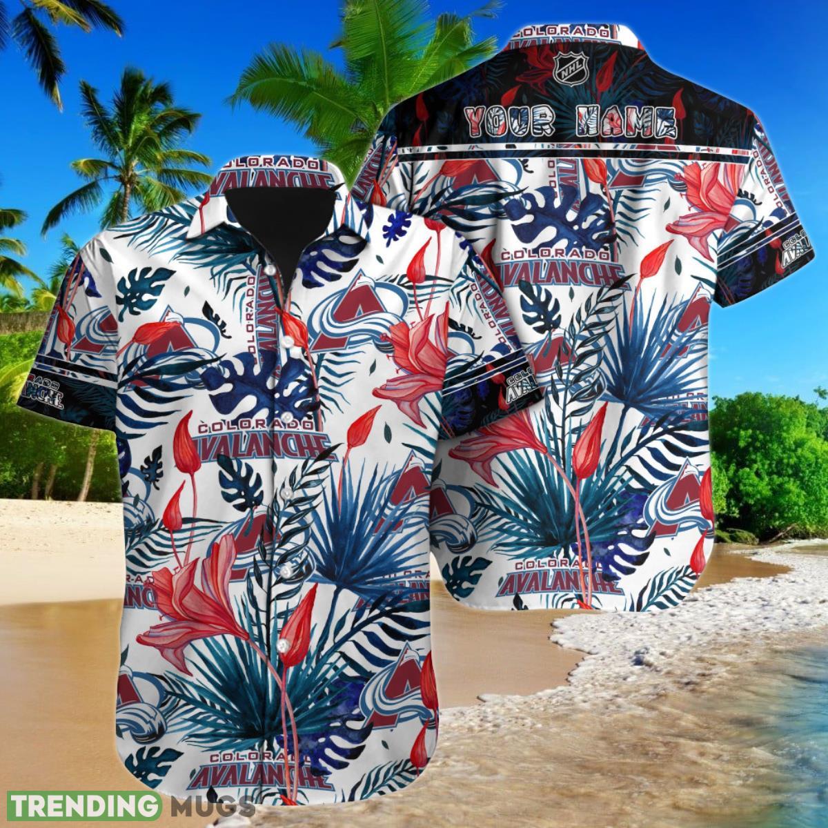 Colorado Avalanche NHL Hawaiian Shirt Custom Name Hawaiian Shirt For Men Women Gift For Fans Product Photo 1
