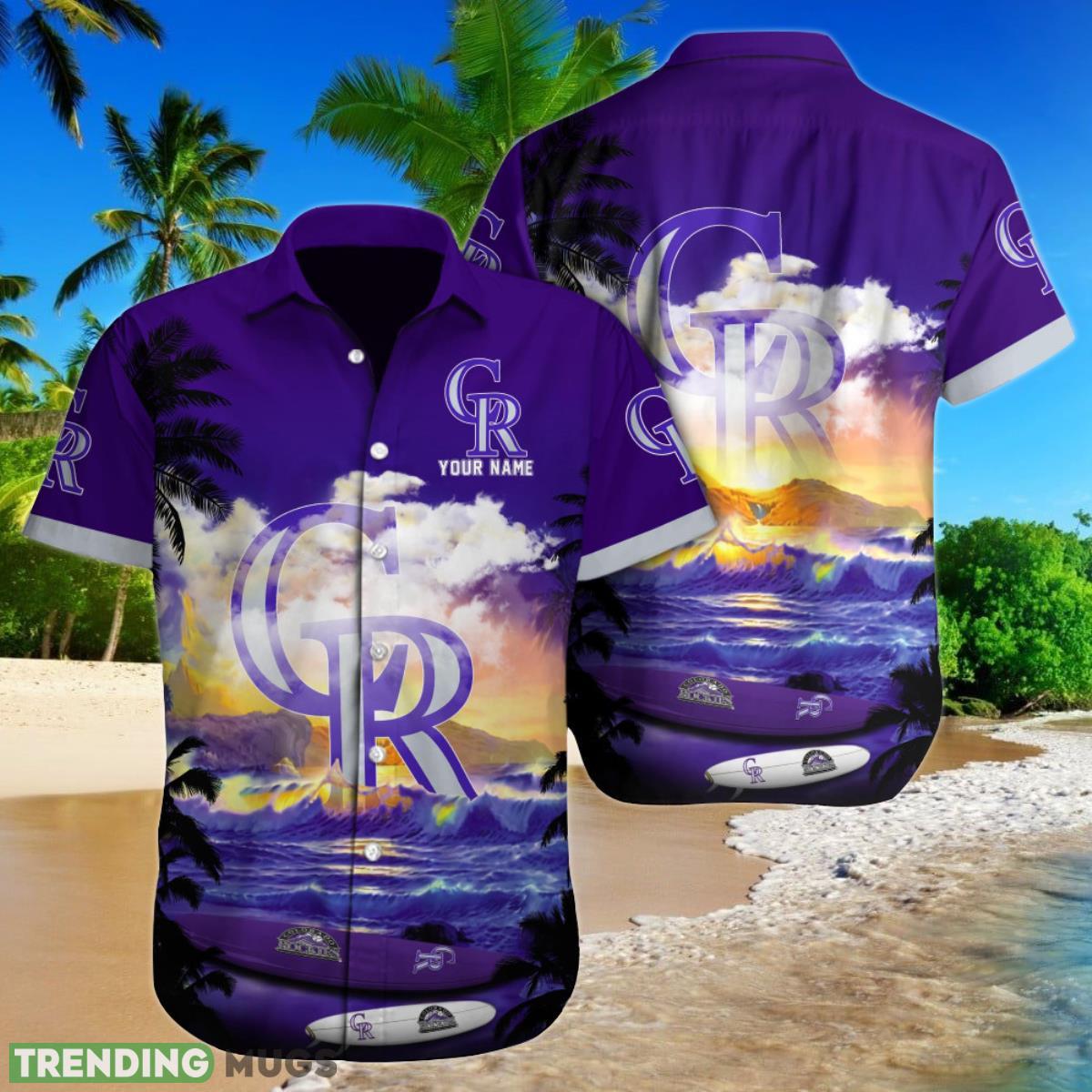 Colorado Rockies MLB Custom Name Hawaiian Shirt For Men Women Gift For Fans Product Photo 1 Colorado Rockies MLB Custom Name Hawaiian Shirt For Men Women Gift For Fans Product Photo 1