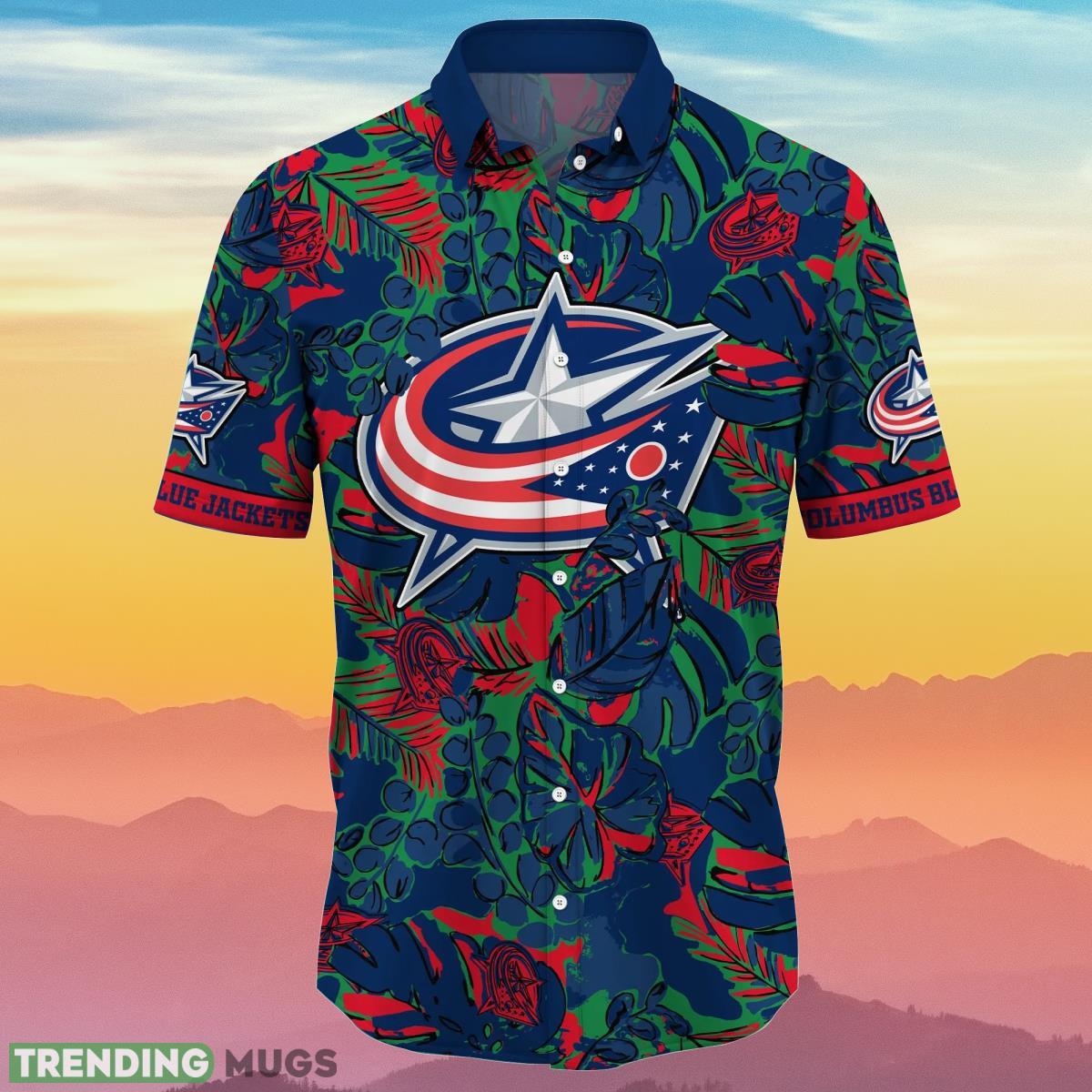 Columbus Blue Jackets NHL Flower Hawaiian Shirt Impressive Gift For Real Fans Hawaiian Shirt Columbus Blue Jackets NHL Flower Hawaiian Shirt Impressive Gift For Real Fans Hawaiian Shirt