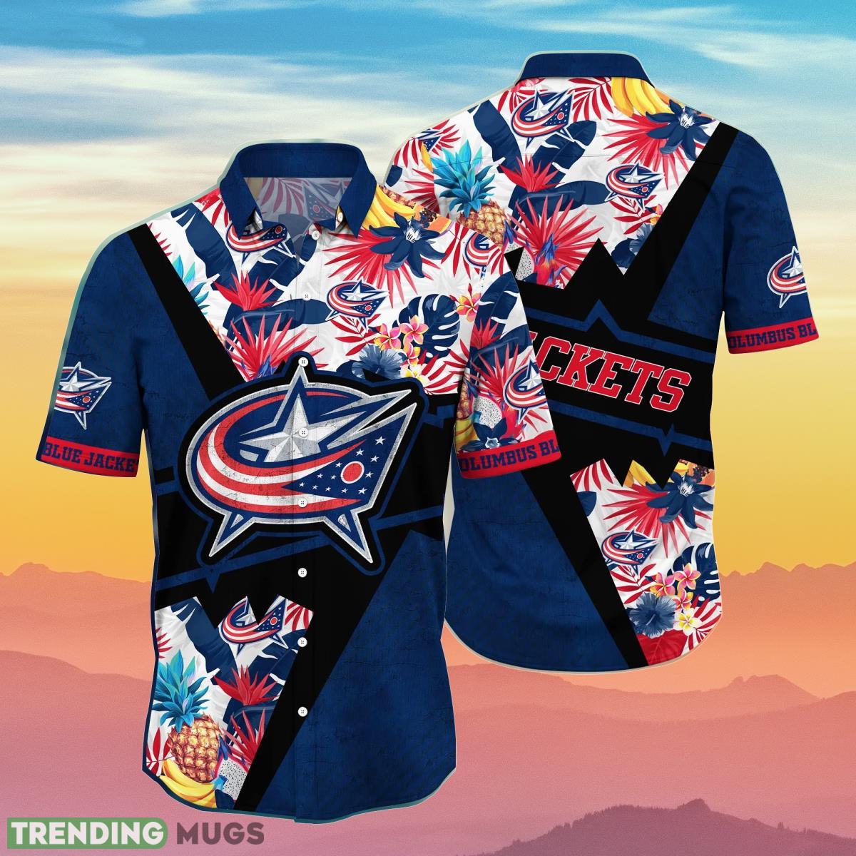 Columbus Blue Jackets NHL Flower Hawaiian Shirt Special Gift For Men And Women Fans Product Photo 1 Columbus Blue Jackets NHL Flower Hawaiian Shirt Special Gift For Men And Women Fans Product Photo 1