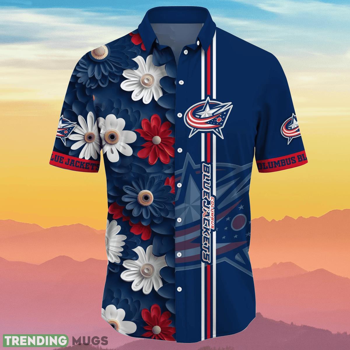 Columbus Blue Jackets NHL Flower Hawaiian Shirt Summer Football Best Gift For Fans Hawaiian Shirt Columbus Blue Jackets NHL Flower Hawaiian Shirt Summer Football Best Gift For Fans Hawaiian Shirt
