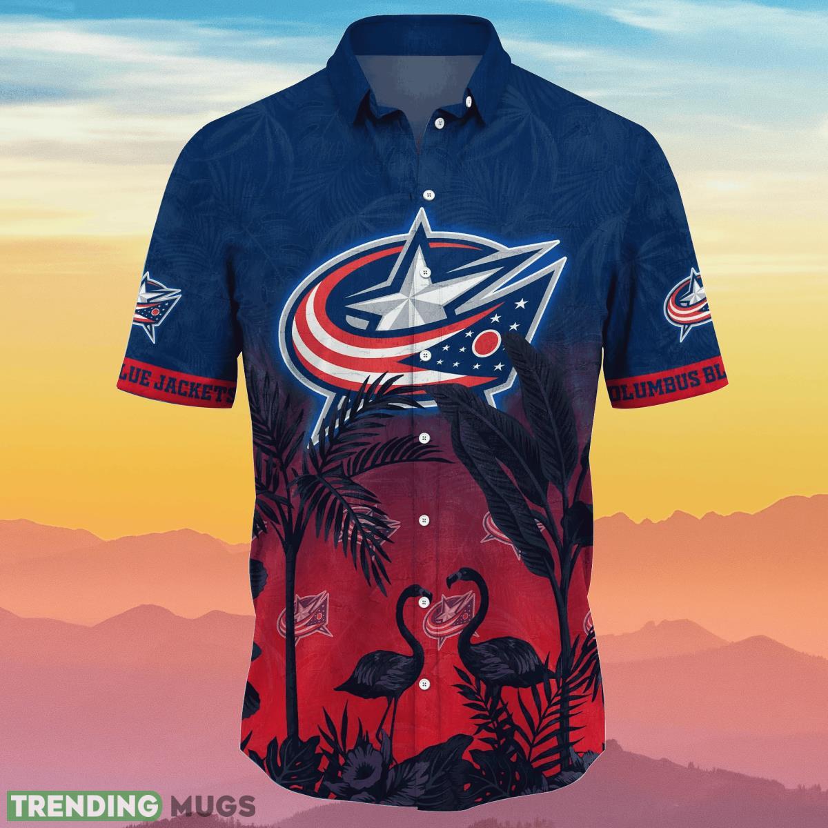 Columbus Blue Jackets NHL Flower Hawaiian Shirt Summer Football Gift For Fans Hawaiian Shirt Columbus Blue Jackets NHL Flower Hawaiian Shirt Summer Football Gift For Fans Hawaiian Shirt