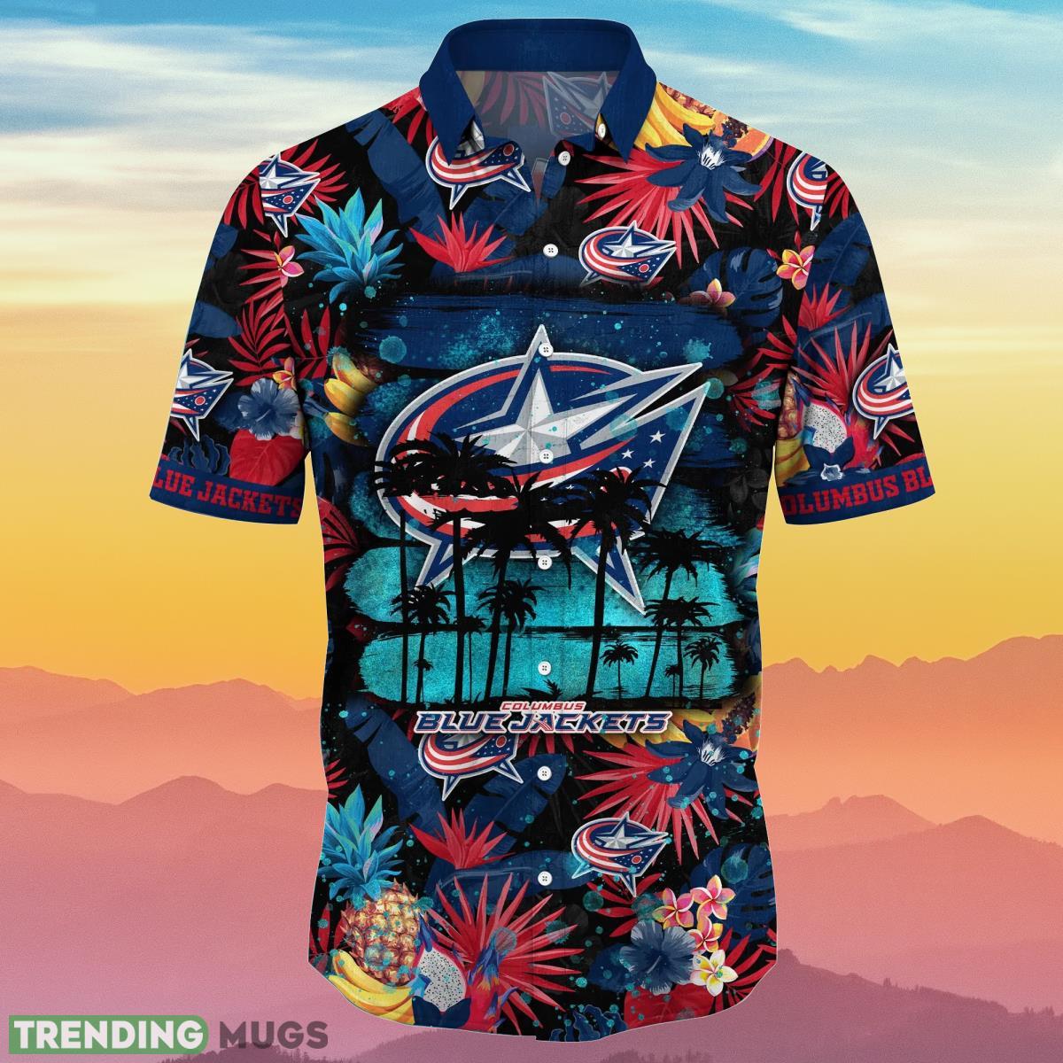 Columbus Blue Jackets NHL Flower Hawaiian Shirt Summer Football Gift For True Fans Hawaiian Shirt Columbus Blue Jackets NHL Flower Hawaiian Shirt Summer Football Gift For True Fans Hawaiian Shirt