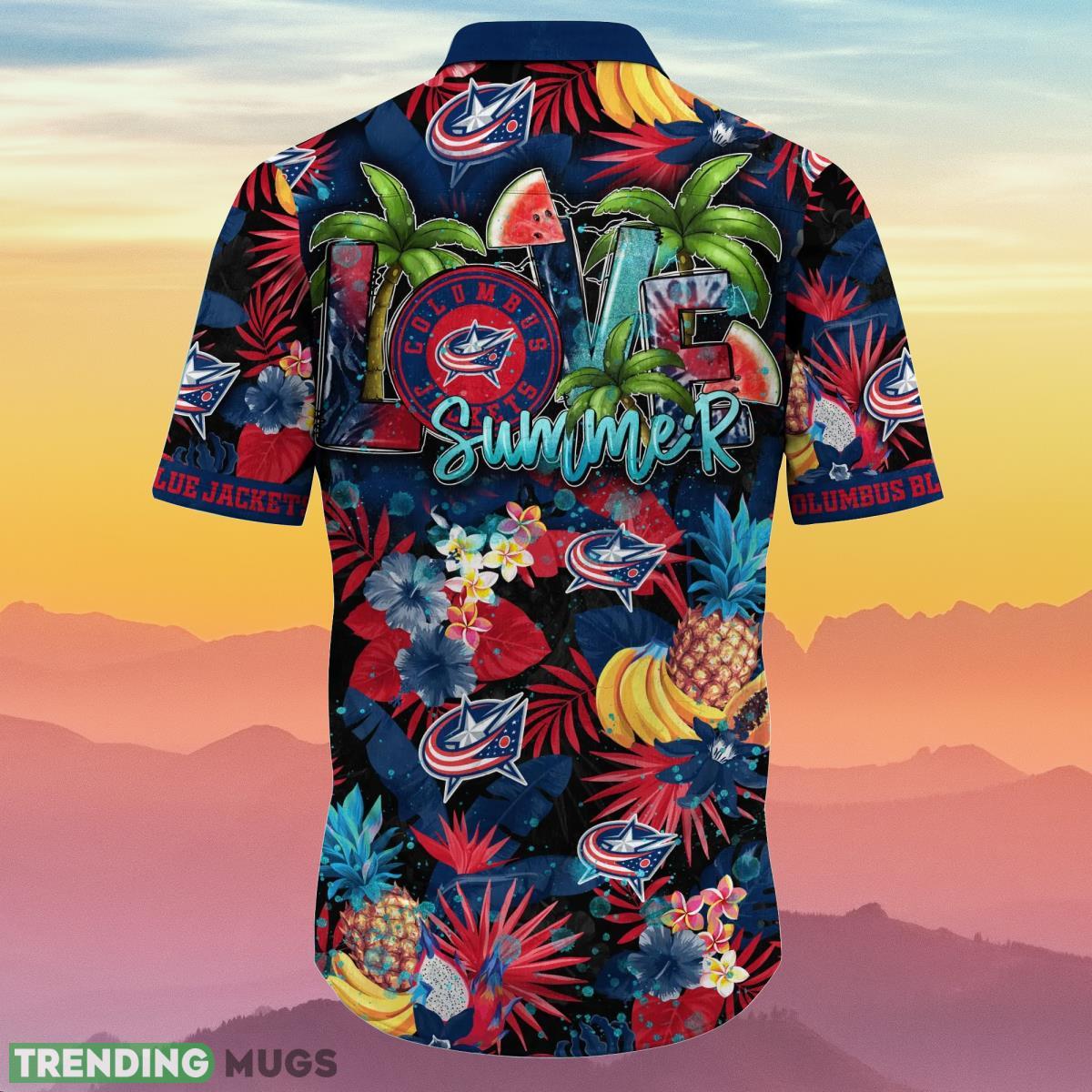 Columbus Blue Jackets NHL Flower Hawaiian Shirt Summer Football Gift For True Fans Hawaiian Shirt Columbus Blue Jackets NHL Flower Hawaiian Shirt Summer Football Gift For True Fans Hawaiian Shirt