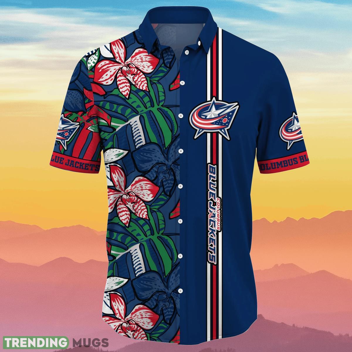 Columbus Blue Jackets NHL Flower Hawaiian Shirt Unique Gift For Real Fans Hawaiian Shirt Columbus Blue Jackets NHL Flower Hawaiian Shirt Unique Gift For Real Fans Hawaiian Shirt