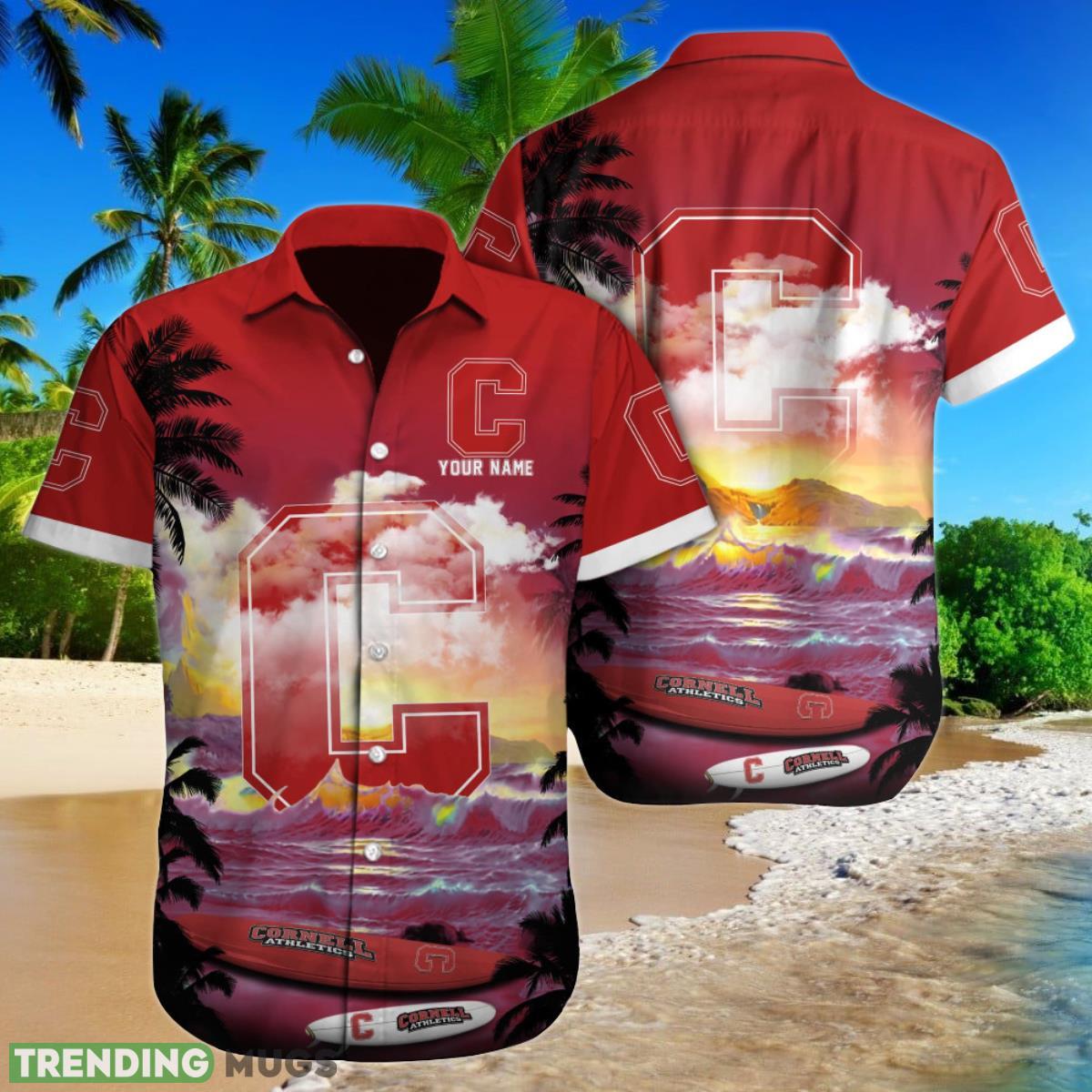 Cornell Big Red NCAA3 Custom Name Hawaiian Shirt For Men Women Gift For Fans Product Photo 1 Cornell Big Red NCAA3 Custom Name Hawaiian Shirt For Men Women Gift For Fans Product Photo 1