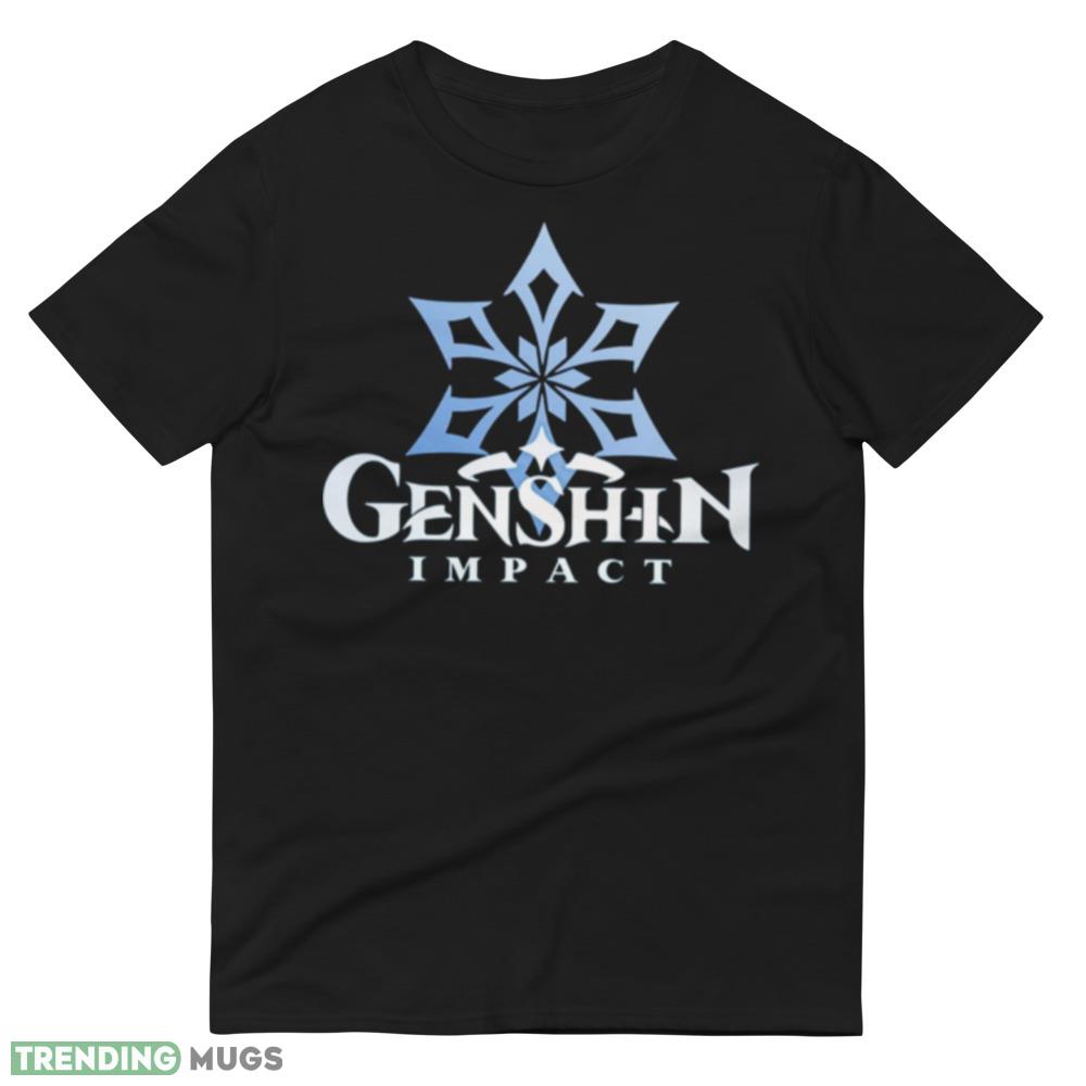 Cryo Big Emblem Genshin Impact Graphics Shirt Dark Shirt Cryo Big Emblem Genshin Impact Graphics Shirt Dark Shirt