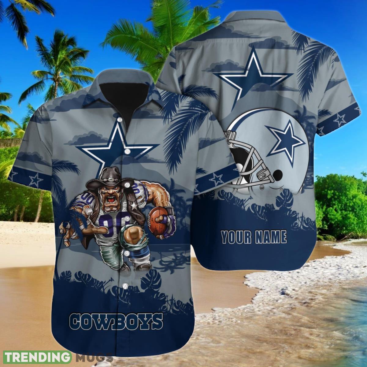 Dallas Cowboys NFL Football Custom Name Hawaiian Shirt Best Gift For Fans Product Photo 1