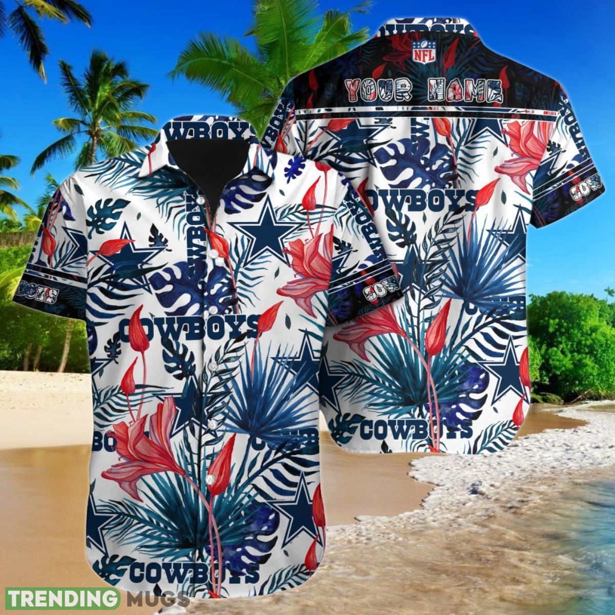 Dallas Cowboys NFL Football Custom Name Hawaiian Shirt Special Gift For Men And Women Fans Product Photo 1 Dallas Cowboys NFL Football Custom Name Hawaiian Shirt Special Gift For Men And Women Fans Product Photo 1
