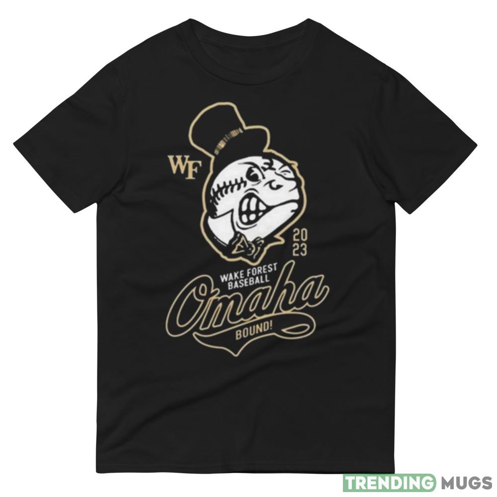 Demon Deacons 2023 Wake Forest Baseball Omaha Bound Shirt Dark Shirt Demon Deacons 2023 Wake Forest Baseball Omaha Bound Shirt Dark Shirt