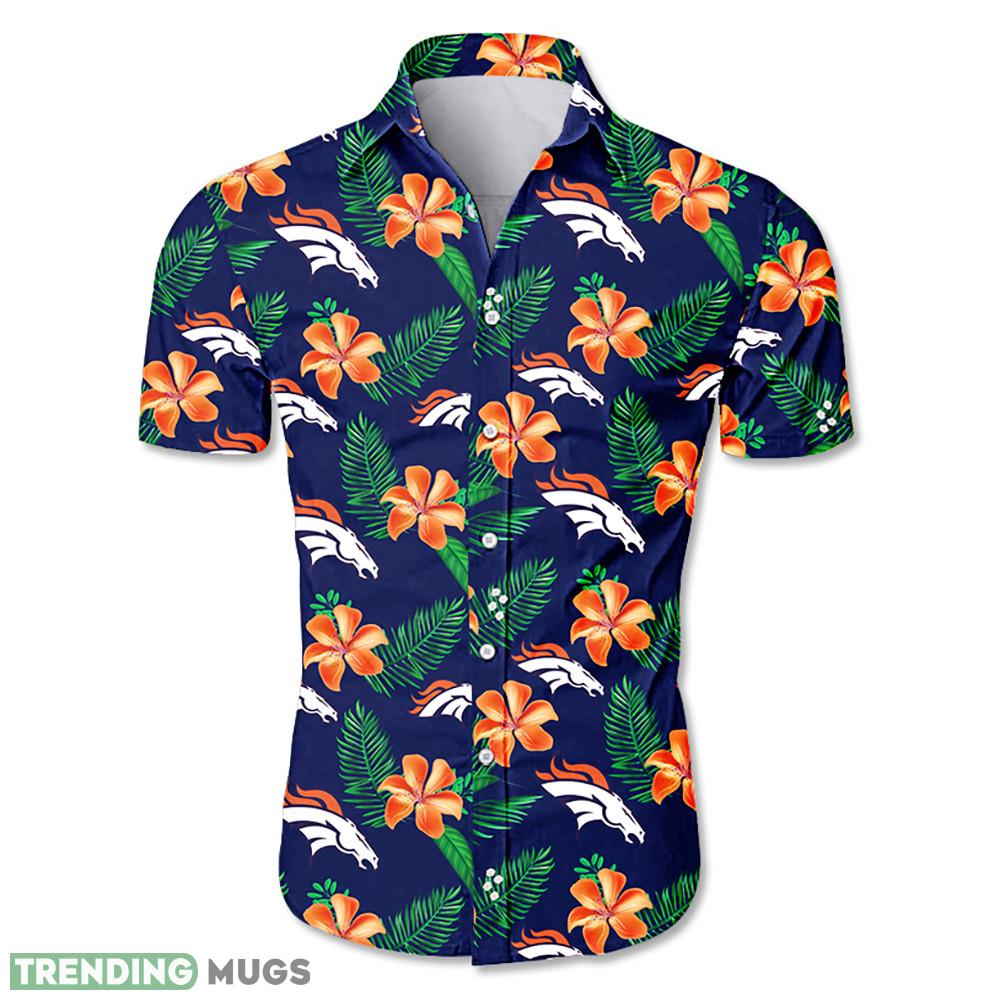 Denver Broncos Hawaiian Shirt Flower Printed Men And Women For Fans - Denver Broncos Hawaiian Shirt Tropical Flower summer 2020_1 Denver Broncos Hawaiian Shirt Flower Printed Men And Women For Fans - Denver Broncos Hawaiian Shirt Tropical Flower summer 2020_1