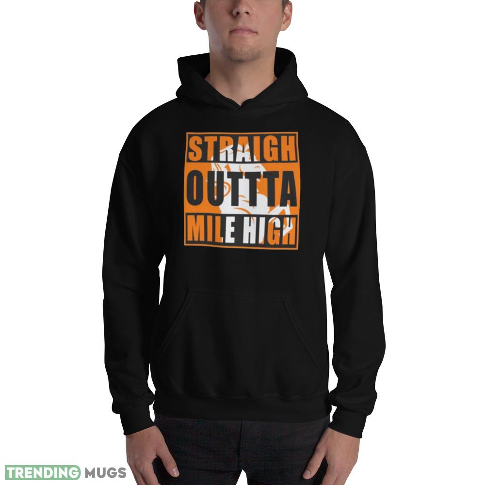 Denver Broncos Straight Outta Mile High Design T Shirt Dark Shirt Denver Broncos Straight Outta Mile High Design T Shirt Dark Shirt
