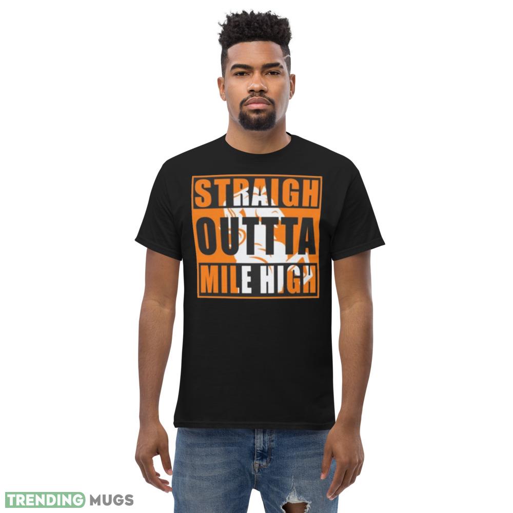 Denver Broncos Straight Outta Mile High Design T Shirt Dark Shirt Denver Broncos Straight Outta Mile High Design T Shirt Dark Shirt