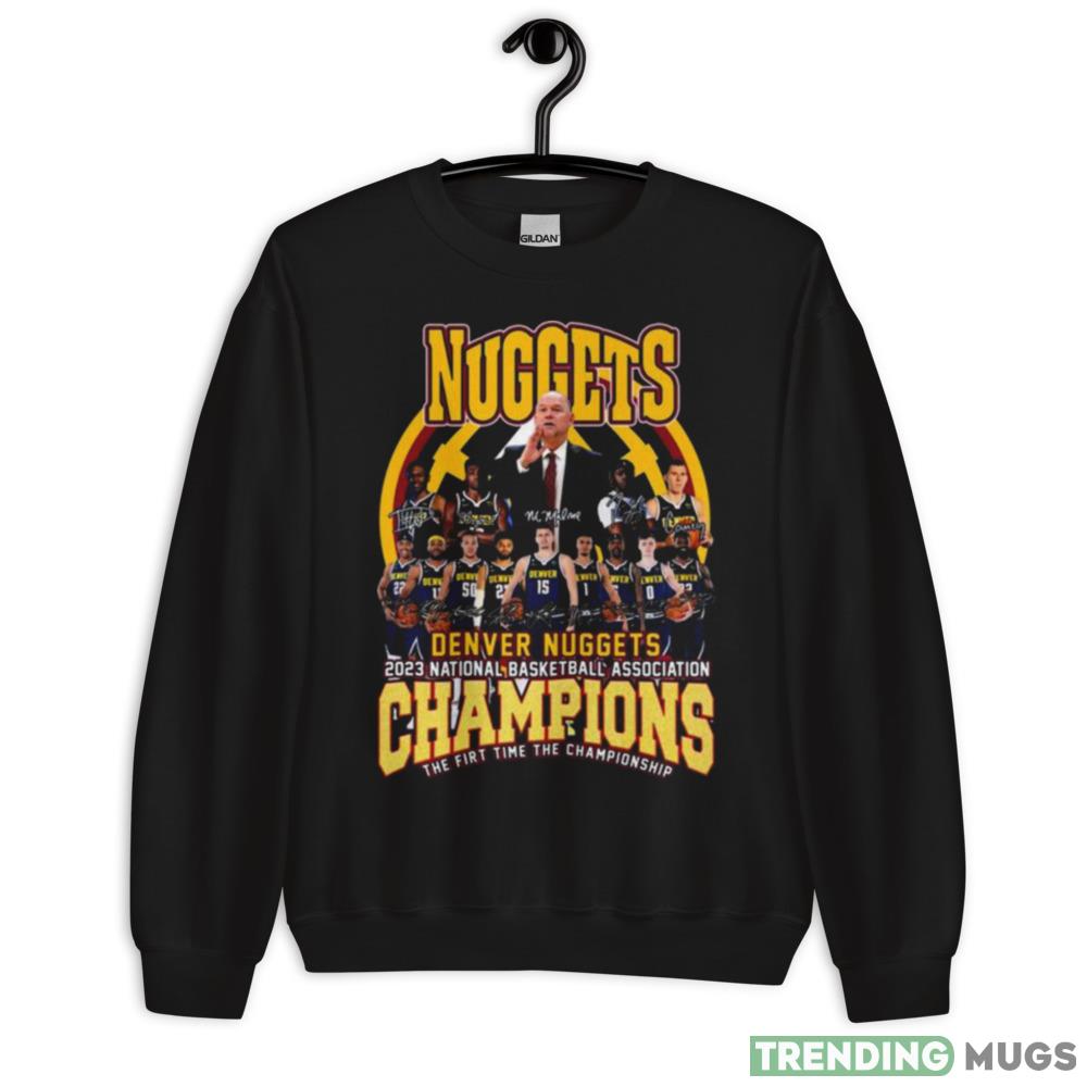 Denver Nuggets 2023 National Basketball Association Champions The First Time The Championship Signatures Shirt - 18000 Unisex Heavy Blend Crewneck Sweatshirt Denver Nuggets 2023 National Basketball Association Champions The First Time The Championship Signatures Shirt - 18000 Unisex Heavy Blend Crewneck Sweatshirt