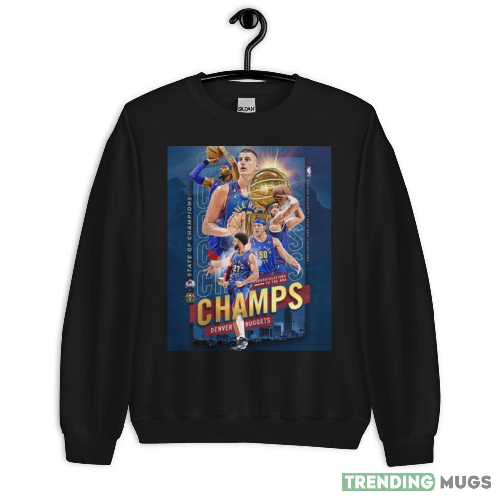 Denver Nuggets 2023 NBA Champions Congratulations To The NBA Shirt - 18000 Unisex Heavy Blend Crewneck Sweatshirt Denver Nuggets 2023 NBA Champions Congratulations To The NBA Shirt - 18000 Unisex Heavy Blend Crewneck Sweatshirt