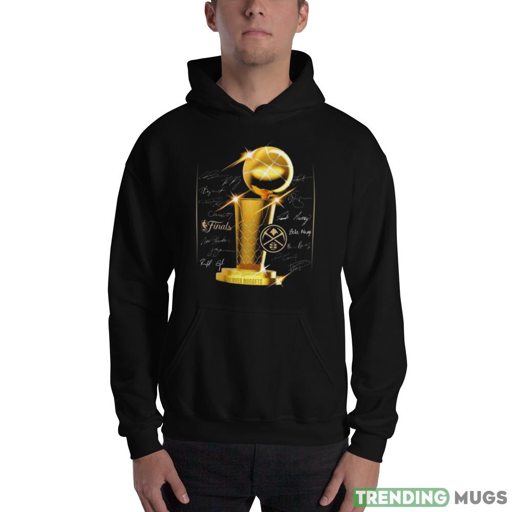 Denver Nuggets 2023 NBA Finals Champions Triple Threat Roster Signatures Men’s Shirt Dark Shirt Denver Nuggets 2023 NBA Finals Champions Triple Threat Roster Signatures Men’s Shirt Dark Shirt