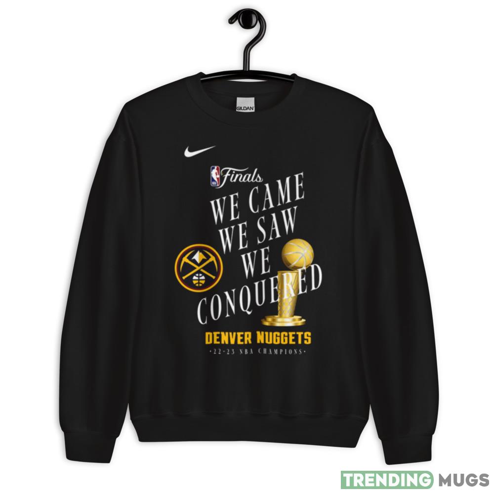 Denver Nuggets Nike 2023 NBA Finals Champions Celebration Trophy T Shirt - 18000 Unisex Heavy Blend Crewneck Sweatshirt Denver Nuggets Nike 2023 NBA Finals Champions Celebration Trophy T Shirt - 18000 Unisex Heavy Blend Crewneck Sweatshirt