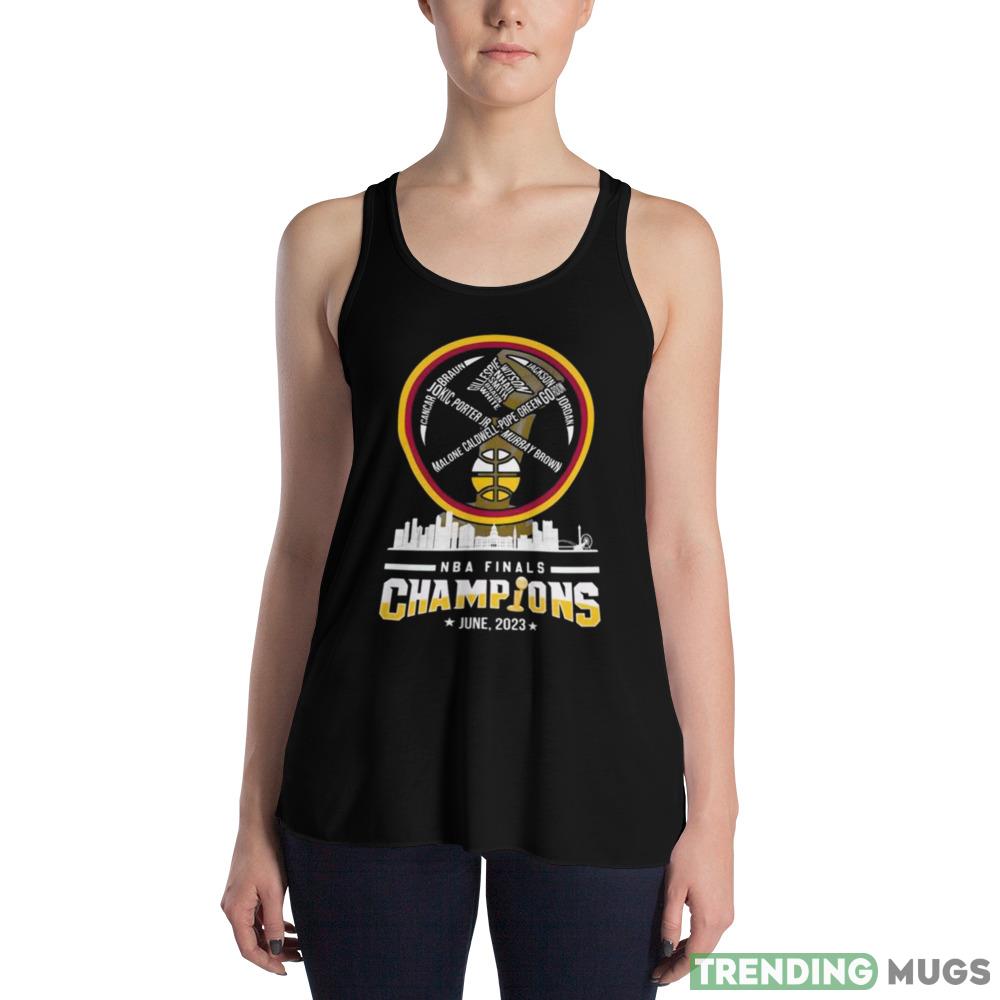 Denver Nuggets Players Names 2023 NBA Finals Champions Trophy shirt Dark Shirt Denver Nuggets Players Names 2023 NBA Finals Champions Trophy shirt Dark Shirt