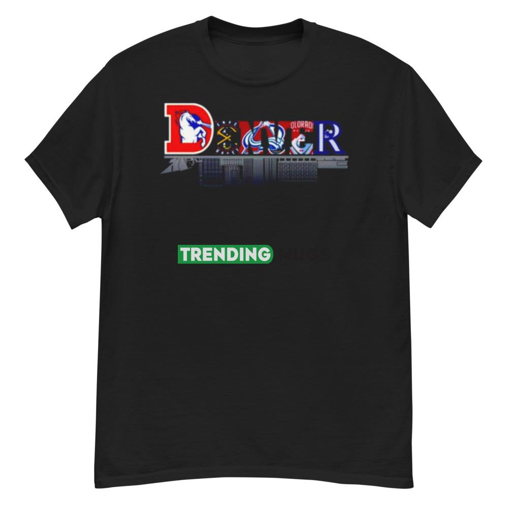 Denver sport teams city skyline shirt Dark Shirt Denver sport teams city skyline shirt Dark Shirt