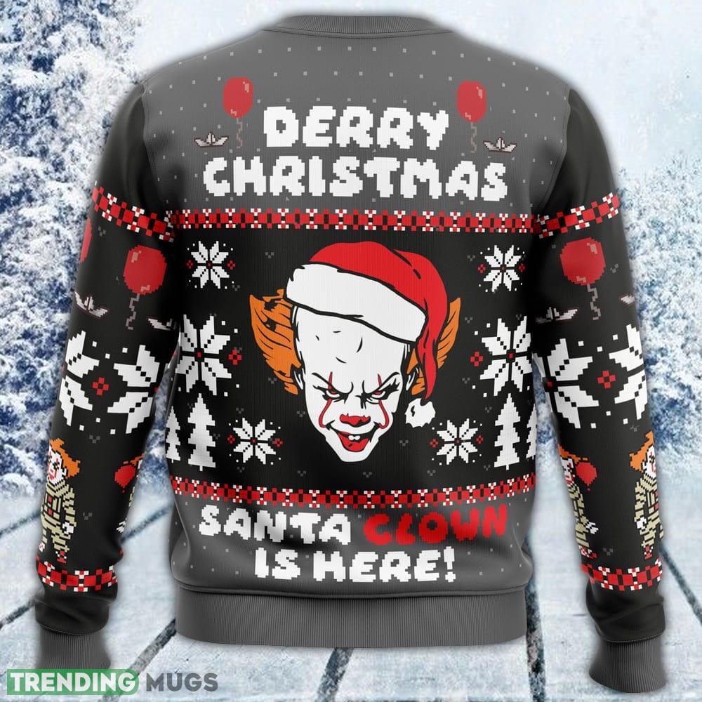 Derry Pennywise the Clown Ugly Sweater Men And Women Gift For Christmas 3D Sweater Derry Pennywise the Clown Ugly Sweater Men And Women Gift For Christmas 3D Sweater